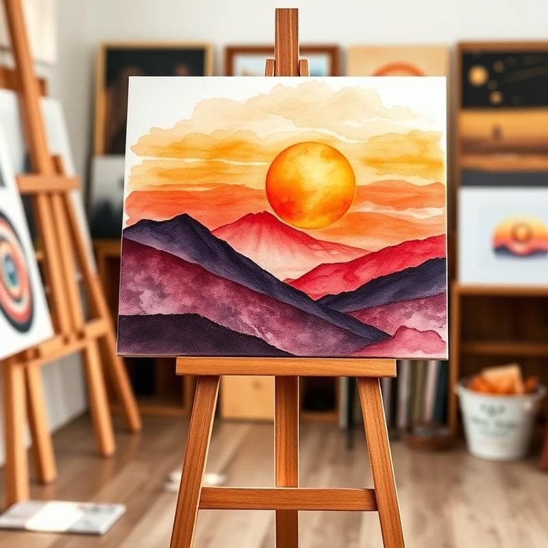 Art studio interior